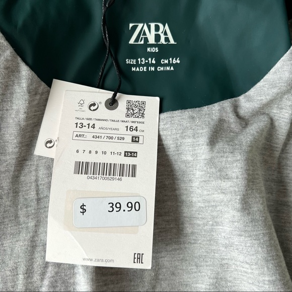 Zara Kids Cloudy Day Raincoat - Picture 7 of 10